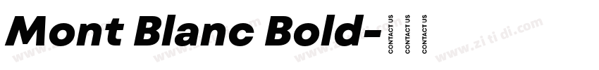 Mont Blanc Bold字体转换